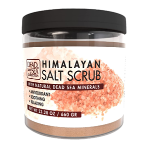 Dead Sea Collection Salt Body Scrub - Large 23.28 OZ - with Himalayan Salt - Exfoliating Effect - Includes Organic Essential Oils and Natural Dead Sea Minerals