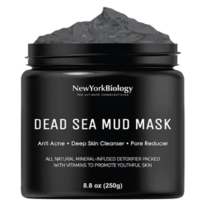 New York Biology Dead Sea Mud Mask for Face and Body - Spa Quality Pore Reducer for Acne, Blackheads and Oily Skin, Natural Skincare for Women, Men - Tightens Skin for A Healthier Complexion - 8.8 oz