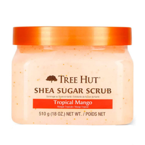 Tree Hut Shea Sugar Scrub Tropical Mango, 18oz, Ultra Hydrating and Exfoliating Scrub for Nourishing Essential Body Care