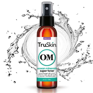 TruSkin Daily Facial Super Toner for All Skin Types, with Glycolic Acid, Vitamin C, Ocean Minerals and Organic Anti Aging Ingredients